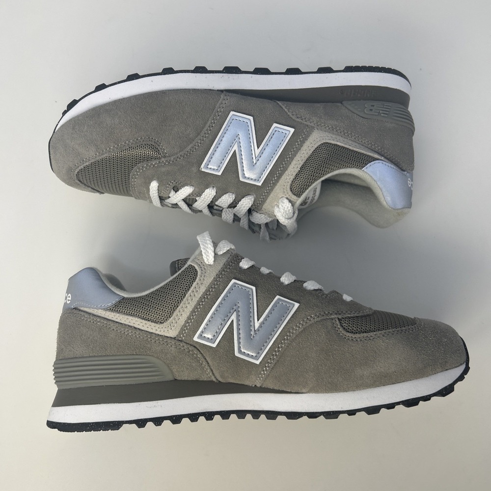 New‎ Balance 574 Core Grey  Women's Sz 10.5 D Wide WL574EVG Classic Suede NIB - Picture 7 of 11